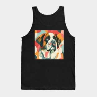 Saint Bernard in 80's Tank Top